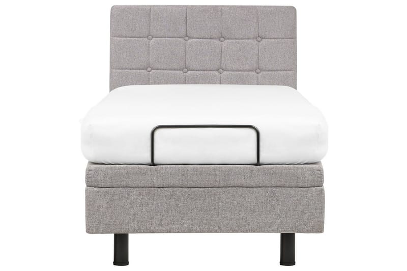 Justerbar seng Duke - Grå, svart, 90x200 cm - Møbler - Senger - Sengeramme & sengestamme