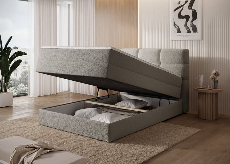 Kasped sengesett kontinentalseng med oppbevaring 120x200 cm - Royal 20 - Møbler - Senger - Kontinentalsenger