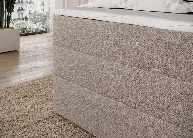 Kasped sengesett kontinentalseng med oppbevaring 120x200 cm - Paolli 18 - Møbler - Senger - Kontinentalsenger