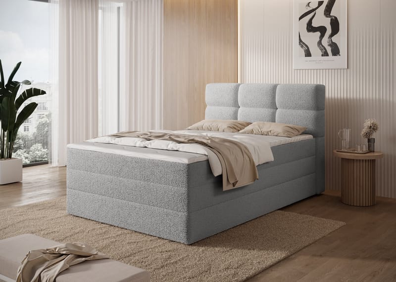Kasped sengesett kontinentalseng med oppbevaring 140x200 cm - Royal 04 - Møbler - Senger - Kontinentalsenger