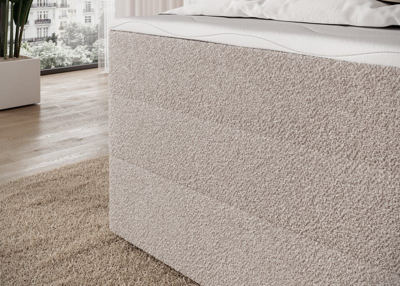 Kasped sengesett kontinentalseng med oppbevaring 140x200 cm - Royal 18 - Møbler - Senger - Kontinentalsenger