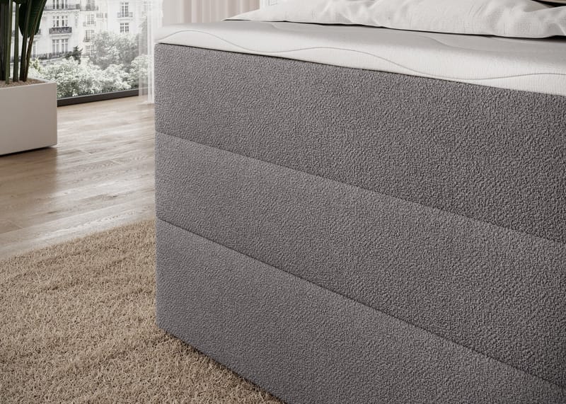 Kasped sengesett kontinentalseng med oppbevaring 140x200 cm - Paolli 04 - Møbler - Senger - Kontinentalsenger