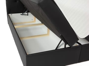 Kleiv kontinentalseng med oppbevaring 140x200 cm - beige - Møbler - Senger - Kontinentalsenger