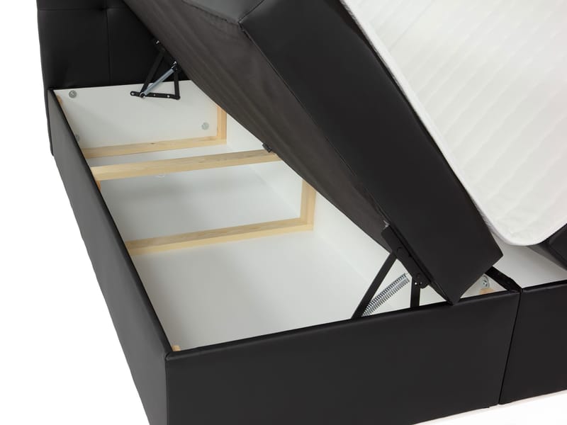 Kleiv kontinentalseng med oppbevaring 140x200 cm - beige - Møbler - Senger - Kontinentalsenger