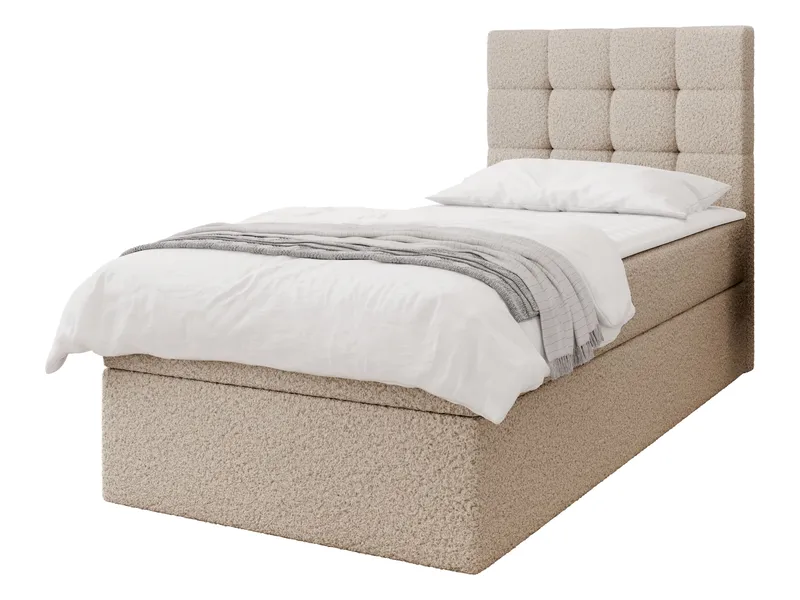 Kleiv kontinentalseng med oppbevaring 80x200 cm - beige - Møbler - Senger - Kontinentalsenger