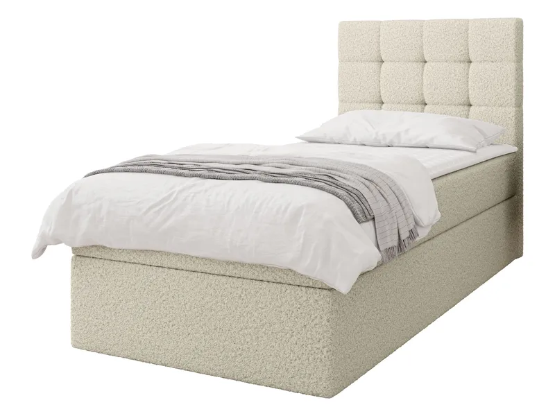 Kleiv kontinentalseng med oppbevaring 90x200 cm, beige
