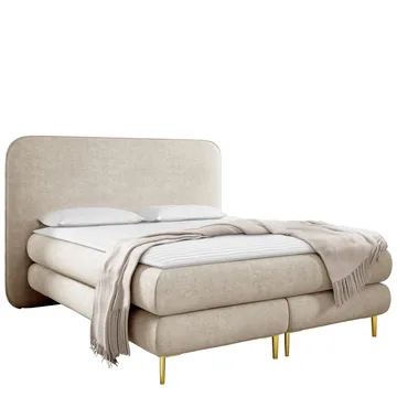 Komplett kontinentalseng AMARETTO Nazar 225.02 160 x 200 cm - beige - Møbler - Senger - Kontinentalsenger