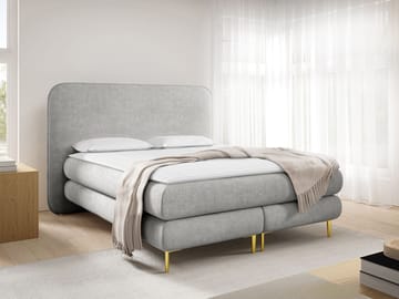 Komplett kontinentalseng AMARETTO Nazar 225.05 180 x 200 cm - lysegrå - Møbler - Senger - Kontinentalsenger