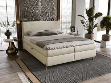 Komplett kontinentalseng EVIA Adventure 06 160 x 200 cm - beige - Møbler - Senger - Kontinentalsenger