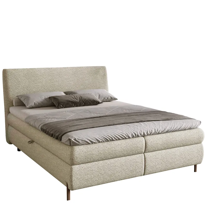 Komplett kontinentalseng EVIA Adventure 06 160 x 200 cm - beige - Møbler - Senger - Kontinentalsenger