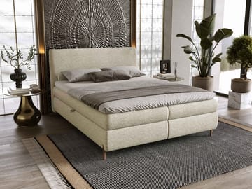 Komplett kontinentalseng EVIA Adventure 06 180 x 200 cm - beige - Møbler - Senger - Kontinentalsenger