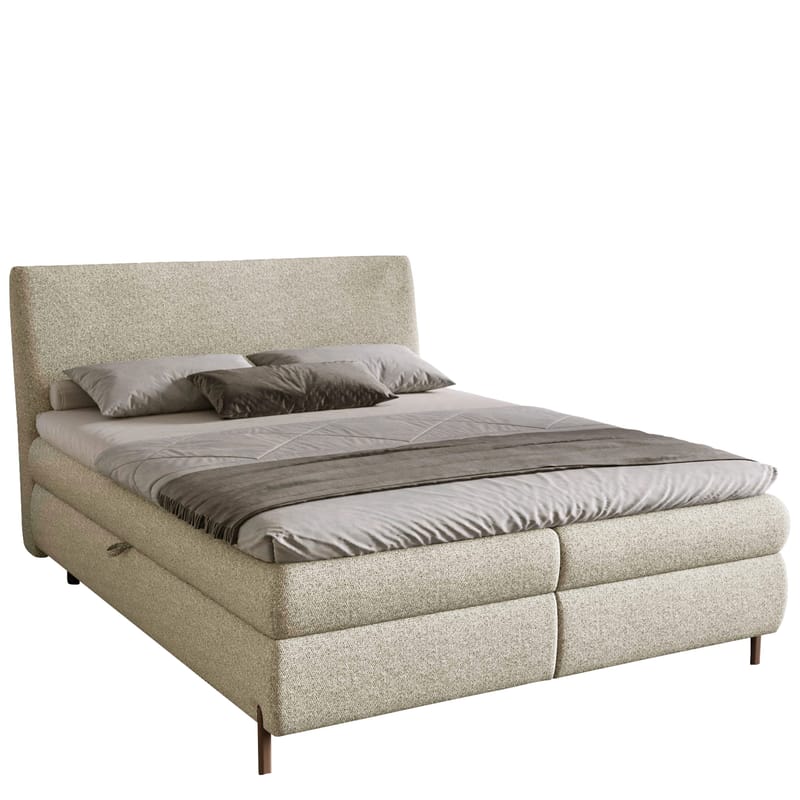 Komplett kontinentalseng EVIA Adventure 06 180 x 200 cm - beige - Møbler - Senger - Kontinentalsenger