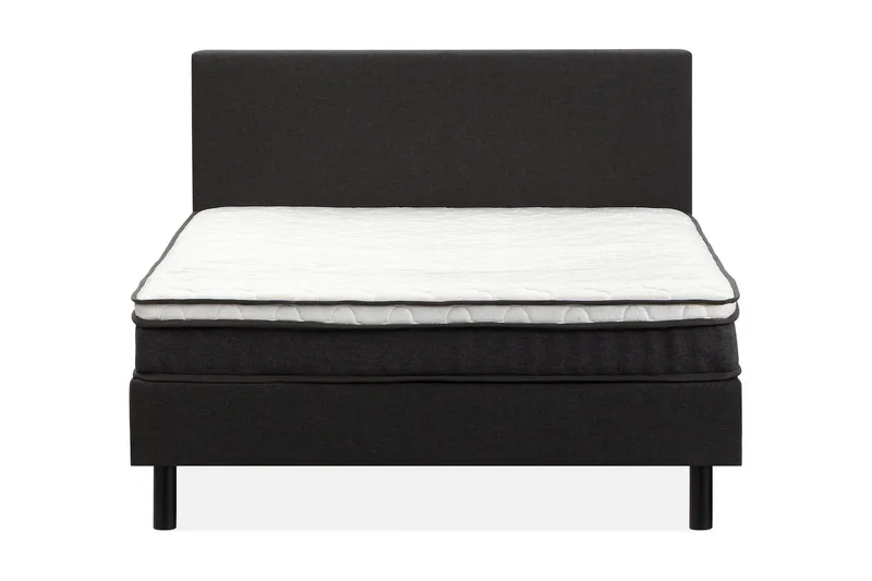 Komplett sängpaket Divine sänggavel 160 cm 160x200 Mörkgrå - Møbler - Senger - Kontinentalsenger