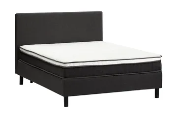 Komplett sängpaket Divine sänggavel 160 cm 160x200 Mörkgrå - Møbler - Senger - Kontinentalsenger