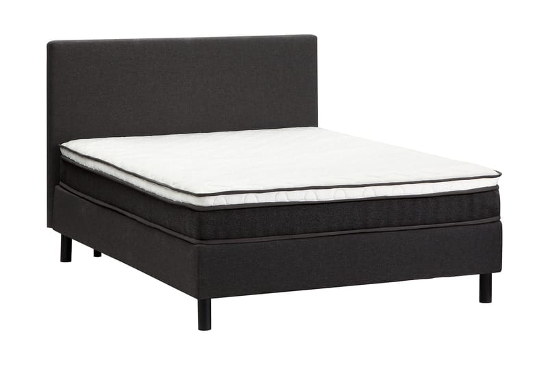 Komplett sängpaket Divine sänggavel 160 cm 160x200 Mörkgrå - Møbler - Senger - Kontinentalsenger