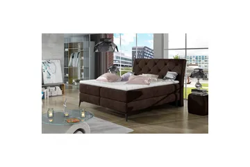 Komplett sängpaket kontinentalsäng Eltap Mörkbrun 160x200 DEL