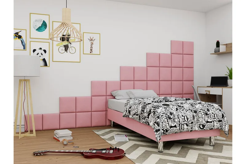 Adeliza Kontinentalseng 120x200 cm+Panel 30 cm, Rosa