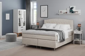 Belda Sengepakke 160x200 Fast/Medium - Beige - Møbler - Senger - Kontinentalsenger