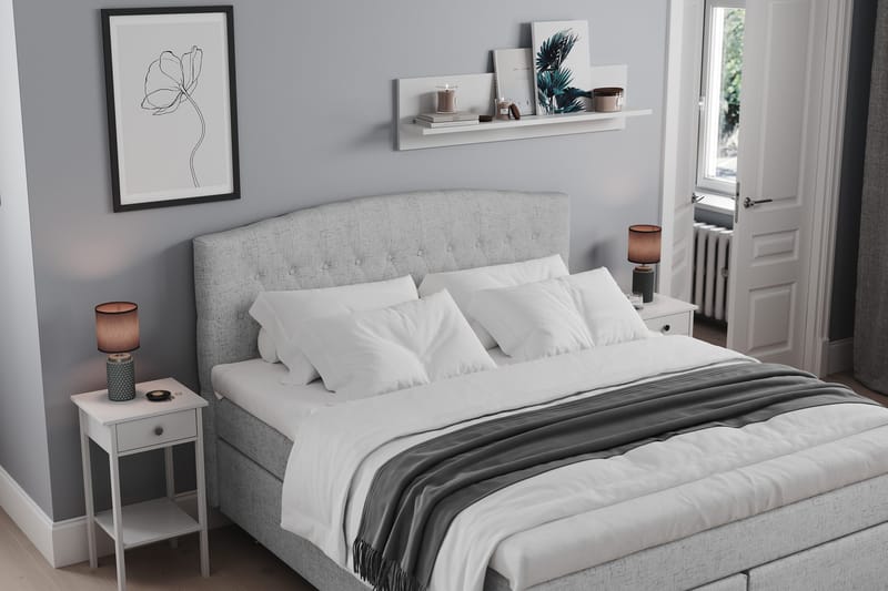 Belda Sengepakke 180x200 Fast - Lysegrå - Møbler - Senger - Kontinentalsenger