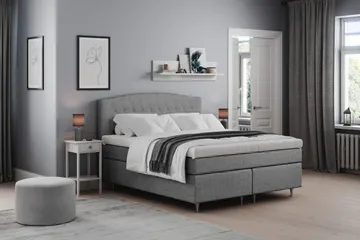Belda Sengepakke 180x200 Fast/Medium - Grå - Møbler - Senger - Kontinentalsenger