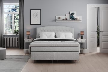 Belda Sengepakke 180x200 Fast/Medium - Lysegrå - Møbler - Senger - Kontinentalsenger
