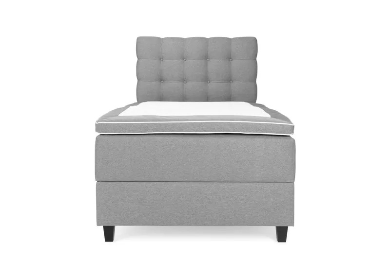 Komplett Sengepakke Boxford Seng med Oppbevaring 105x200 - Lysgrå - Møbler - Senger - Enkeltsenger