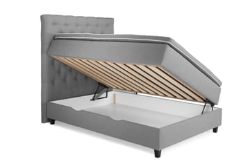 Komplett Sengepakke Boxford Seng med Oppbevaring 140x200 - Lysgrå - Møbler - Senger - Enkeltsenger