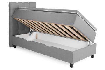 Komplett Sengepakke Boxford Seng med Oppbevaring 80x200 - Lysgrå - Møbler - Senger - Enkeltsenger
