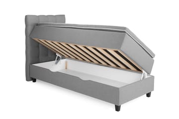 Komplett Sengepakke Boxford Seng med Oppbevaring 90x200 - Lysgrå - Møbler - Senger - Enkeltsenger