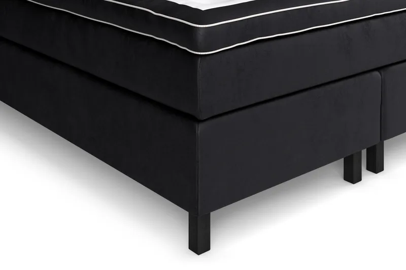 Komplett Sengepakke Celine 160x200 cm - Svart/Fløyel - Møbler - Senger - Kontinentalsenger