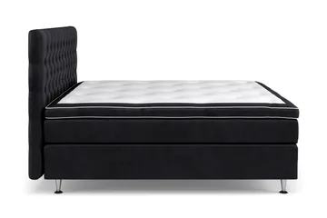 Komplett Sengepakke Celine 160x200 cm - Svart/Fløyel - Møbler - Senger - Kontinentalsenger