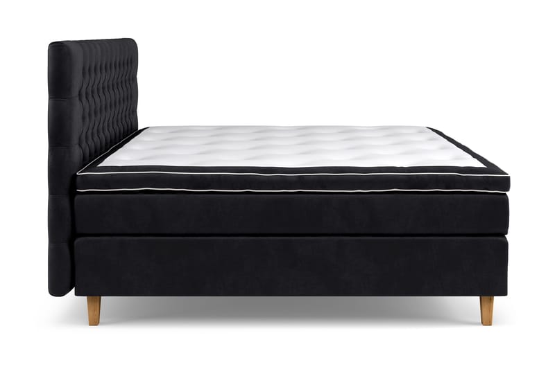 Celine Kontinentalseng 210x210 cm - Svart/Fløyel - Møbler - Senger - Kontinentalsenger