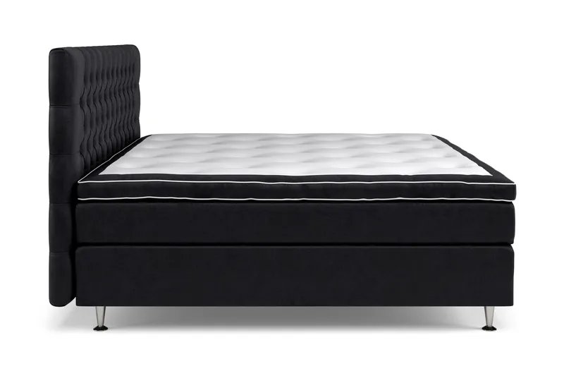 Celine Kontinentalseng 210x210 cm - Svart/Fløyel - Møbler - Senger - Kontinentalsenger