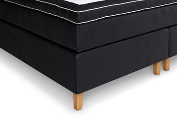 Celine Kontinentalseng 210x210 cm - Svart/Fløyel - Møbler - Senger - Kontinentalsenger