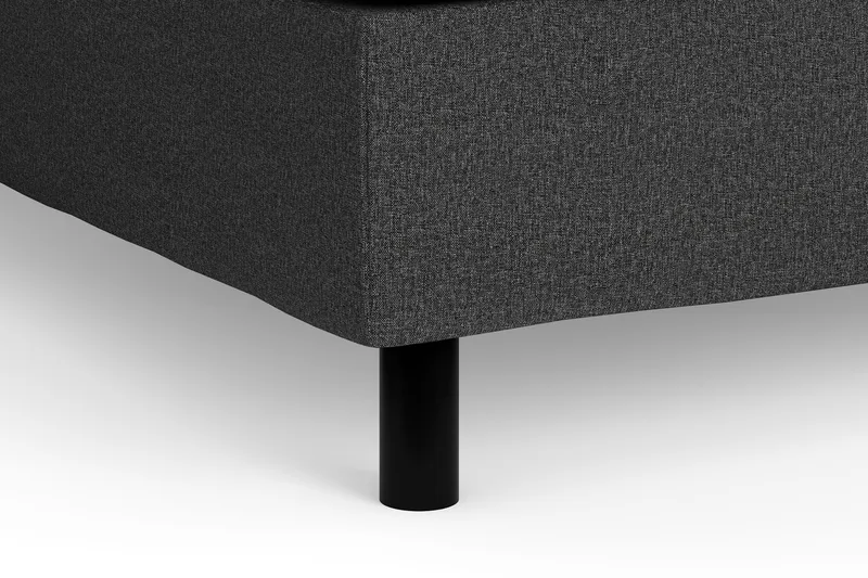 Charm Komplett Sengpakke 120x200 cm Kontinentalseng med Gavl - Mørkgrå - Møbler - Senger - Kontinentalsenger