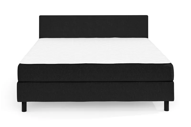 Charm Komplett Sengpakke 180x200 cm med sengegavl - Svart - Møbler - Senger - Kontinentalsenger