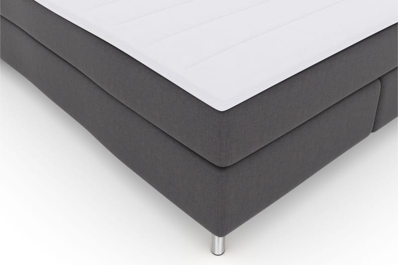 Komplett Sengepakke Choice No 3 160x200 Medium - Mørkegrå|Metallben - Kontinentalsenger - Dobbeltsenger - Komplett sengepakke