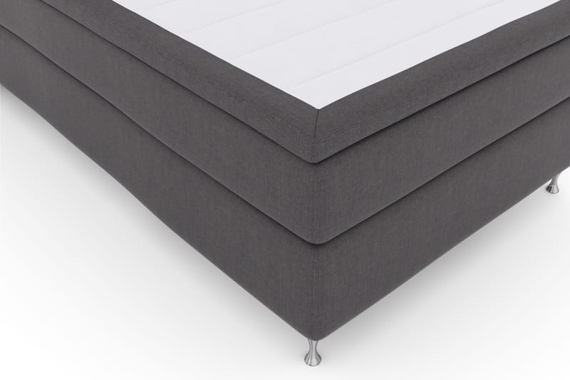 Komplett Sengepakke Choice No 4 120x200 Fast - Mørkegrå|Sølvben - Kontinentalsenger - Komplett sengepakke