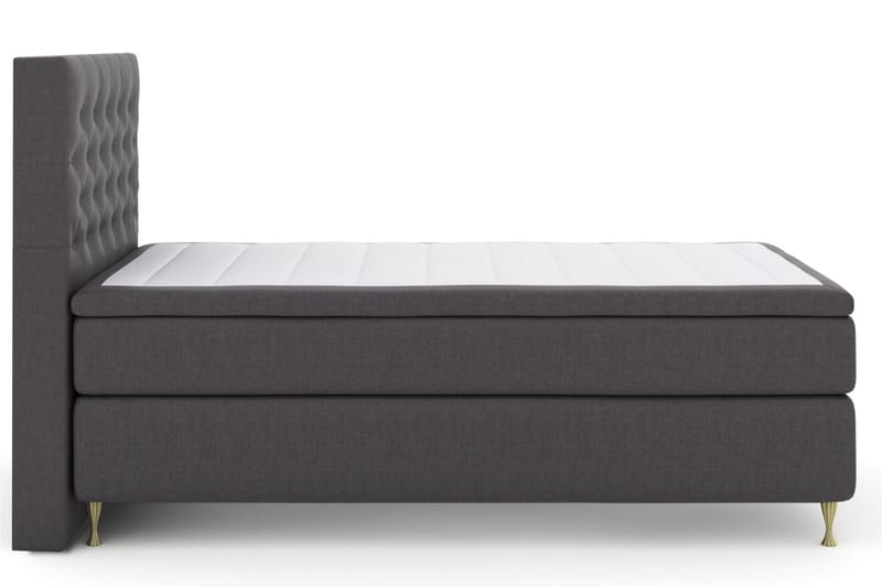 Komplett Sengepakke Choice No 4 120x200 Medium - Mørkegrå|Gullben - Kontinentalsenger - Komplett sengepakke