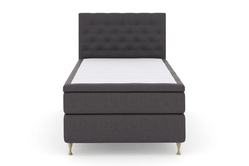 Komplett Sengepakke Choice No 4 120x200 Medium - Mørkegrå|Gullben - Kontinentalsenger - Komplett sengepakke