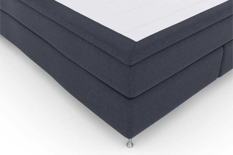 Komplett Sengepakke Choice No 4 180x200 Fast/Medium - Blå|Sølvben - Kontinentalsenger - Dobbeltsenger - Komplett sengepakke