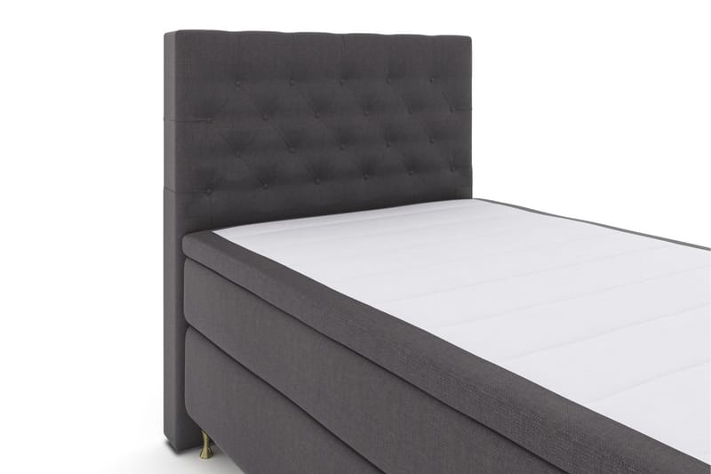 Komplett Sengepakke Choice No 5 120x200 Medium Watergel - Mørkegrå|Gullben - Kontinentalsenger - Komplett sengepakke
