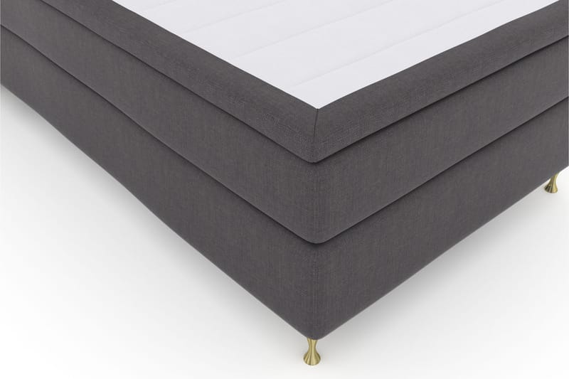 Komplett Sengepakke Choice No 5 120x200 Medium Watergel - Mørkegrå|Gullben - Kontinentalsenger - Komplett sengepakke