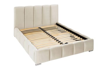 Cleaton sengeramme 180x200 cm med oppbevaring, HVILA pocketfjærmadrass og overmadrass i lateks med vaskbart trekk - Grå/hvit - Møbler - Senger - Komplett sengepakke