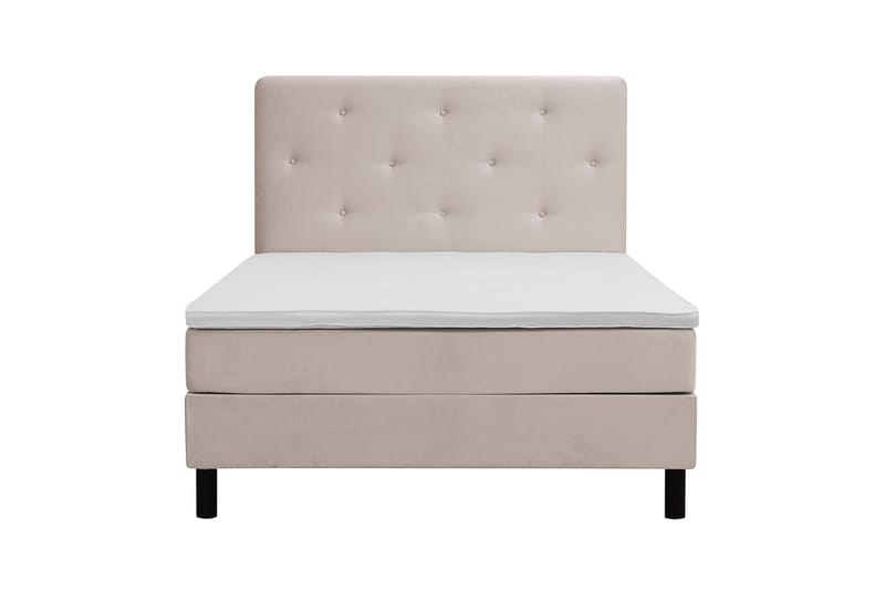 Komplett Sengepakke Dream 120x200 cm Asymmetriske knapper - Beige - Møbler - Senger - Komplett sengepakke
