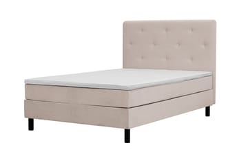Komplett Sengepakke Dream 120x200 cm Asymmetriske knapper - Beige - Møbler - Senger - Komplett sengepakke