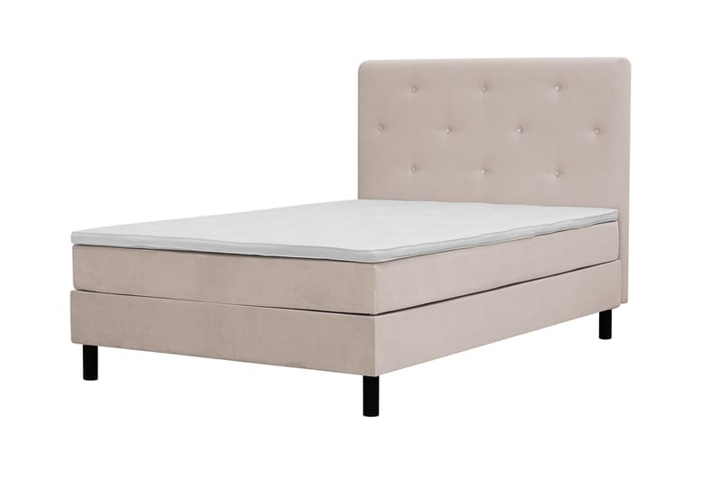 Komplett Sengepakke Dream 120x200 cm Asymmetriske knapper - Beige - Møbler - Senger - Komplett sengepakke
