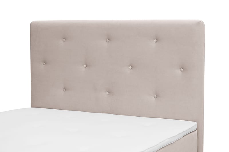 Komplett Sengepakke Dream 120x200 cm Asymmetriske knapper - Beige - Møbler - Senger - Komplett sengepakke