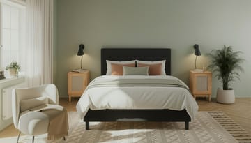 Komplett Sengepakke Dream 120x200 cm - Mørkegrå - Møbler - Senger - Kontinentalsenger