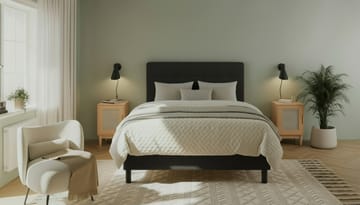 Komplett Sengepakke Dream 120x200 cm - Svart - Møbler - Senger - Kontinentalsenger